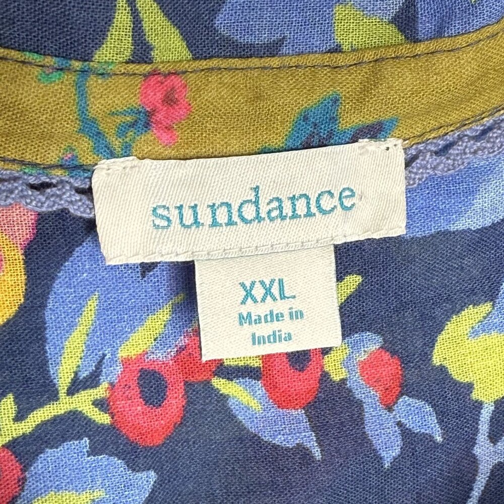 Sundance Floral Button-Up Long Sleeve Shirt, XXL - Picture 6 of 8